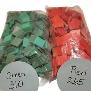 575 Plastic Algebra Tiles Squares Red and Green Math Manipulatives Homeschool